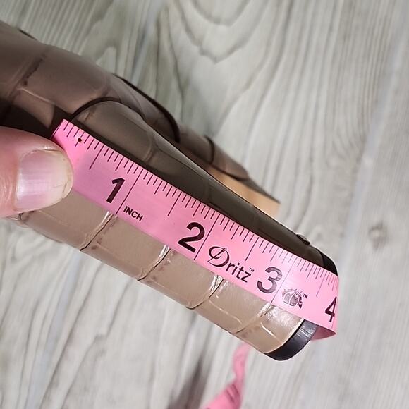 Kate Spade Barrett Croc Embossed Leather Platform Ankle Boots Womens 5.5 NEW - Picture 15 of 16